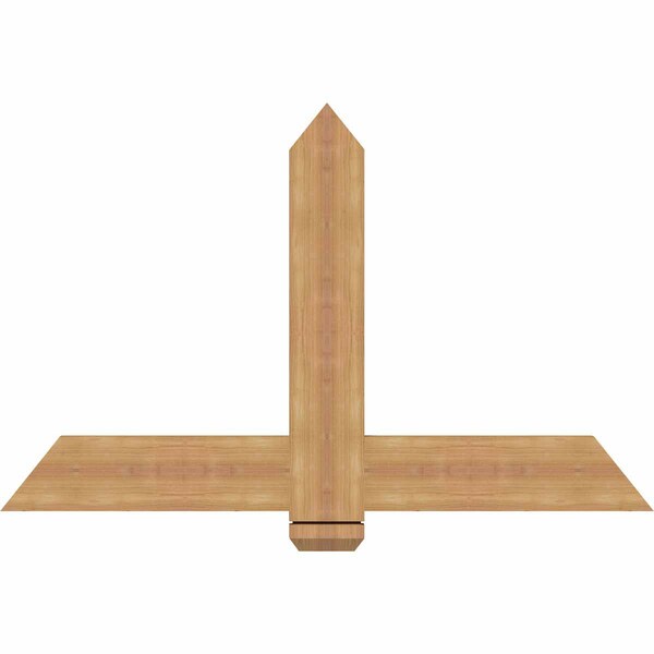 Ekena Millwork Eugene Smooth Timber Gable Bracket, Western Red Cedar, 48"W x 30"H x 1 1/2"D x 5 1/2"F, 15/12 Pitch GBW048X30X0206EUG00SWR - main